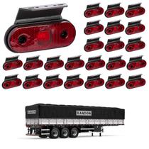 24 Lanterna Lateral Randon LED Rubi c/ Suporte - Fio 24 Lanterna Lateral Randon LED Rubi c/ Suporte - Fio