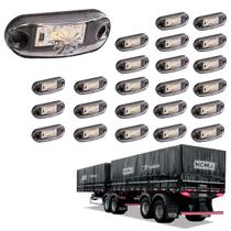 24 Lanternas Delimitadoras LED Carreta Noma Lateral Cristal