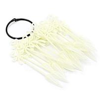 24 leque de postiça expositor natural c/ argola esmalte unha