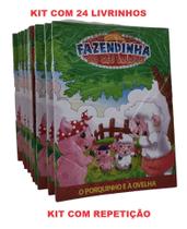 24 Livros Fazendinha História Atacado Lembrancinha De Aniversário C/ Repetição