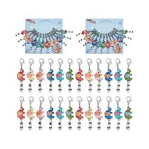 24 Marcadores De Ponto De Crochê Em Esmalte Com Estampa De Elefante E Fecho De Garra De Lagosta 24 Marcadores De Ponto De Crochê Em Esmalte Com Estampa De Elefante E Fecho De Garra De Lagosta