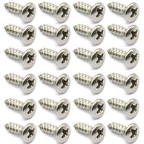 24 parafuso INOX OVL escudo guitarra STRATO 2,9 X 9,5mm MXP 24 parafuso INOX OVL escudo guitarra STRATO 2,9 X 9,5mm MXP