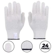 24 Pares Luva de Proteção Tricotada Cotton Tamanho 9 - Volk 24 Pares Luva de Proteção Tricotada Cotton Tamanho 9 - Volk