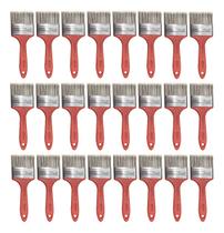 24 Pincel Trincha Parede Tinta Látex Acrílica 3 Polegadas