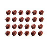 24 Pinhas p/ Árvore de Natal Enfeite Decorado com Gliter 6cm