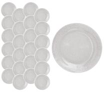 24 Pratos Acqua Raso 23cm Redondo Restaurante Almoço Nadir