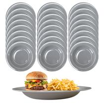 24 Pratos em Melamina Sobremesa Para Buffet Restaurante 23cm 24 Pratos em Melamina Sobremesa Para Buffet Restaurante 23cm