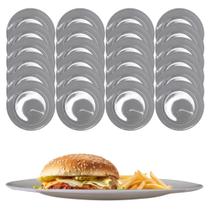 24 Pratos Melamina Cinza Buffet Restaurante Hotel 25,5cm 24 Pratos Melamina Cinza Buffet Restaurante Hotel 25,5cm