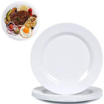 24 Pratos Sobremesa Buffet E Restaurantes em Melamina 20cm 24 Pratos Sobremesa Buffet E Restaurantes em Melamina 20cm