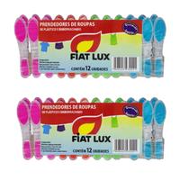 24 Pregadores Roupa Fiat Lux- Alta Pressão- Emborrachado 24 Pregadores Roupa Fiat Lux- Alta Pressão- Emborrachado