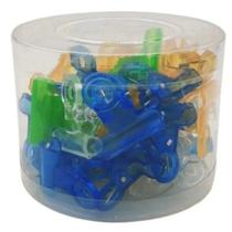 24 Presilhas plástico colorida Grampo Para Unhas De Curvatura C Tamanho 22mm