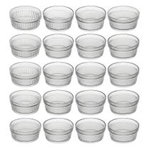 24 Ramequins de Vidro Molheiras 150ml Lyor Molhos Sobremesas Temperos Suflês 24 Ramequins de Vidro Molheiras 150ml Lyor Molhos Sobremesas Temperos Suflês
