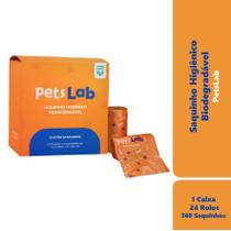 24 Rolos De Saquinhos Refil Cata Caca Biodegradável PetsLab