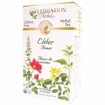 24 saquinhos de chá orgânico Elder Flowers da Celebration Herbals (pacote com 6)