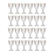 24 Taça Diamante Bico De Jaca Vidro Transparente 300ml - ECO'S 24 Taça Diamante Bico De Jaca Vidro Transparente 300ml - ECO'S