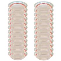 24 Tigelas Bowl Saladeira 1300ml Redonda Funda Melamina 1,3L