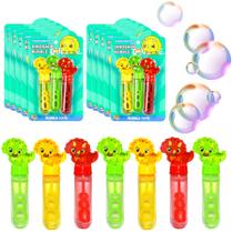 24 Tubos Bolhas de Sabão Dino Triceratops Revenda Atacado