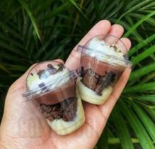 24 un Mini Copos Bolha PET 25 ml - Ideal para Festas e eventos.