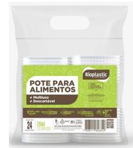 24 Un Pote Retangular Com Tampa Articular 250ml