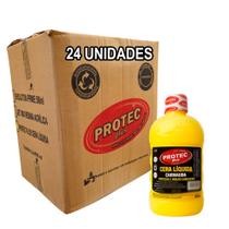 24 Unid Cera Automotiva Liquida Amarela Protec - 500ml