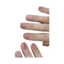 24 unidades de unhas falsas com 1 cola para unhas e 1 lima de unhas