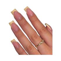 24 unidades de unhas minimalistas francesas curtas com 1 gelatinosa e 1 lima de unhas 24 unidades de unhas minimalistas francesas curtas com 1 gelatinosa e 1 lima de unhas
