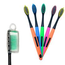24 Unidades Escova de Dente Com Capa Protetora Higiênica