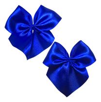 24 Unidades Laço Lacinho Cetim N9 Grande Azul Royal