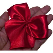 24 Unidades Laço Lacinho De Cetim N9 Grande Cor Vermelho 7