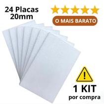 24 Unidades Placa De Isopor 100cmx50cmx2cm Forro Termico