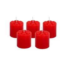 24 Vela Redonda 12 H Vermelha Decoração Namorados Romântica