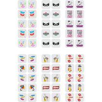 240 Adesivos para Unha Pelicula 3d Carnaval
