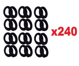 240 mini Elásticos De Cabelo Rabicó Xuxinha Preta
