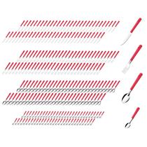 240 Talheres Colher Faca Garfo Colher de Chá Vermelho Luna 240 Talheres Colher Faca Garfo Colher de Chá Vermelho Luna