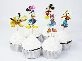 240 Topp Arte Bolo Disney World Mickey Personagens Cupcake