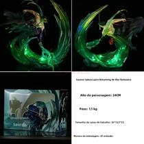 24cm Luminoso Roronoa Zoro Uma Peça Anime Figura Pvc Modelo Legal Decoração De Quarto Brinquedo