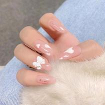 24pcs Bowknot Impresso Unhas Patch Cola Tipo Longo Parágrafo Moda Removível Manicure Falsa 24pcs Bowknot Impresso Unhas Patch Cola Tipo Longo Parágrafo Moda Removível Manicure Falsa