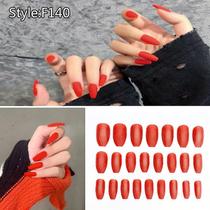24pcs Estilo Longo Vestível Unhas Falsas Jelly Glue Ballet Fosco Puro Multicolorido Destacável 24pcs Estilo Longo Vestível Unhas Falsas Jelly Glue Ballet Fosco Puro Multicolorido Destacável