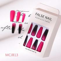 24pcs Gradiente Cor Falso Unhas Longas Cabeça Chata Estilo Doce Press On Nails 24pcs Gradiente Cor Falso Unhas Longas Cabeça Chata Estilo Doce Press On Nails