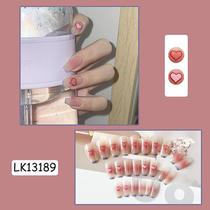 24pcs Love Heart Nail Patch Sweet Style Parágrafo curto Removível Manicure Salvar 24pcs Love Heart Nail Patch Sweet Style Parágrafo curto Removível Manicure Salvar