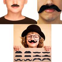24un Bigode Adesivo P/ Brincar Festas Fantasias Carnaval 24un Bigode Adesivo P/ Brincar Festas Fantasias Carnaval