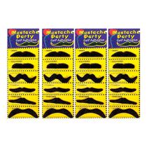 24un Bigode Adesivo P/ Brincar Festas Fantasias Carnaval 24un Bigode Adesivo P/ Brincar Festas Fantasias Carnaval