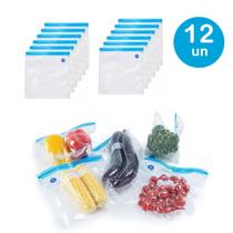 24un sacos vácuo conserva alimentos embalagem 2 tamanhos