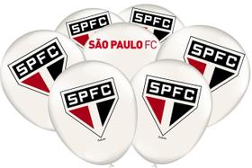25 Balão bexigas N9" Decoração festa São Paulo FC 25 Balão bexigas N9" Decoração festa São Paulo FC