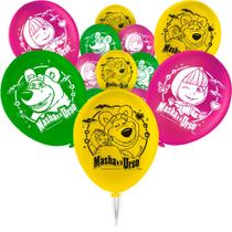25 Balões Bexigas 9 " festas Masha e o Urso decoração