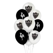 25 Bexigas Balão Decoração Atlético Mineiro festa Aniversár 25 Bexigas Balão Decoração Atlético Mineiro festa Aniversár