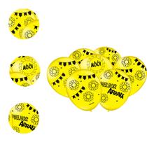 25 Bexigas Balão Especial Amarelo Decoração Festa Junina 25 Bexigas Balão Especial Amarelo Decoração Festa Junina