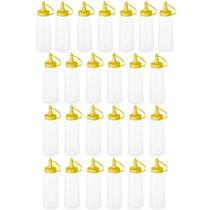 25 Bisnagas Molhos Mostarda Ketchup Maionese 250ml Plasvale Plástica Lanchonete