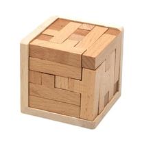 25 Blocos Em Forma De T Quebra-cabeças 3D De Madeira Clássico Luban Lock Cube Jogo Intelectual Para