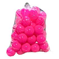 25 Bolinha De Piscina Rosa Cor Unica Infantil Não Amassam